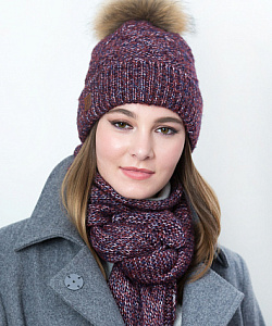 Шапка Fomas (Универсальный, Сине-Бордовый)