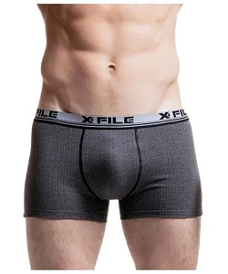 Трусы муж. X-File (XL, Серый меланж)