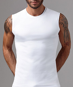 Майка Gasoline Blu (XXL, Белый)