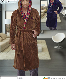 Халат муж. Cocoon (S, Синий)