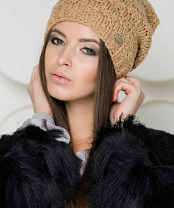 Шапка SuperShapka (54-58, Карамель)