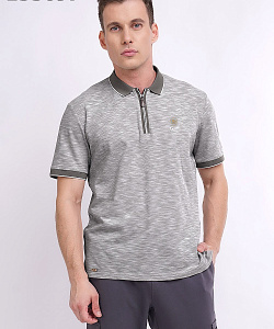 Футболка муж. Clever (52, Т.Серый/Молочный)