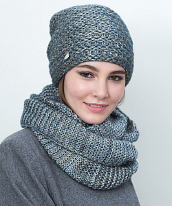 Шапка Fomas (Универсальный, Серо-Голубой)