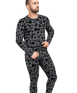 Комплект муж. Clever (L, Черный/Т.Серый)