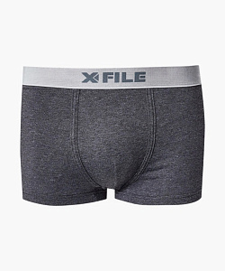 Трусы муж. X-File (S, Черный меланж)