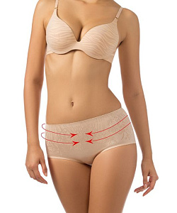 Трусы корекция Charmante (S, Телесный)