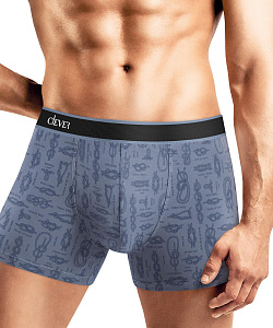 Трусы муж. Clever (M, Т.Голубой/Джинсовый)