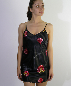 Сарафан Belweiss (M, Черный с розами)