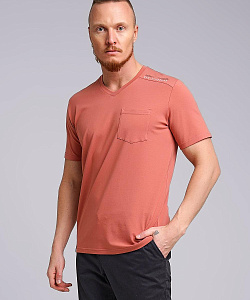 Футболка муж. Clever (L, Терракотовый)
