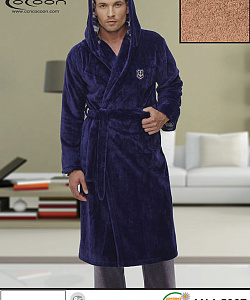 Халат муж. Cocoon (L, Коричневый)
