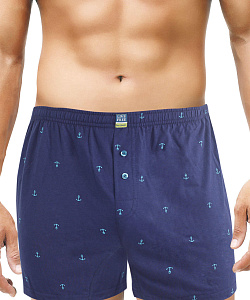 Боксеры Clever (L, Т.синий/Св.бирюзовый)