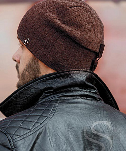 Шапка муж. SuperShapka (54-58, Шоколад)