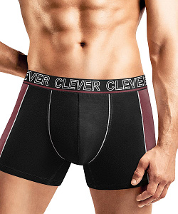 Трусы муж. Clever (XXL, Черный/Т.Коричневый)