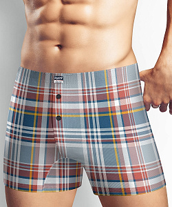 Трусы муж. Clever (L, Т.Оранжевый/Джинсовый)