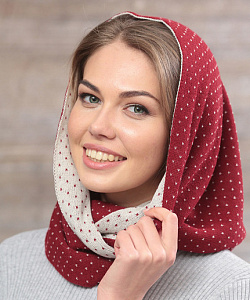 Снуд Fomas (Uni, Бордо/Кремовый)