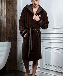 Халат Laete (XL, Коричневый)