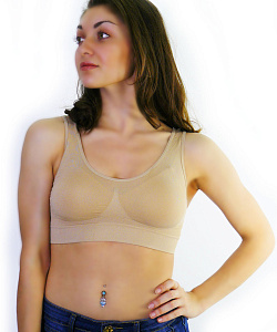 Топ Bra Spach (S, Бежевый)