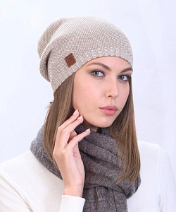 Шапка Fomas (Универсальный, Св.Коричневый/Кремовый)