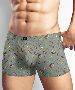 Трусы муж. Clever (XL, Зеленый/Красный)