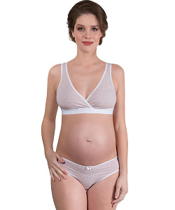 Бюстгальтер Топ MamaLine (80, D, Бежевый меланж)