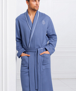 Халат муж. Laete (2 XL, Серо-Голубой)
