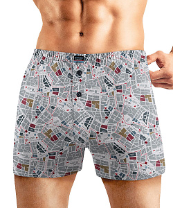 Трусы муж. Clever (XXL, Св.Серый/Т.Серый)