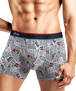 Трусы муж. Clever (XXL, Св.Серый/Т.Серый)