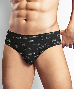 Трусы муж. Clever (XL, Черный/Т.Зеленый)