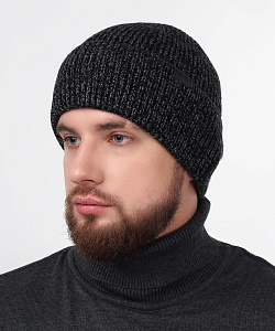 Шапка муж. Clever (Uni, Т.Серый меланж/Черный)