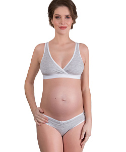 Бюстгальтер Топ MamaLine (85, B, Серый меланж)