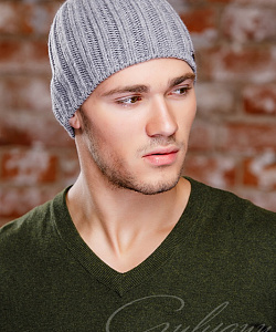 Шапка муж. Gulyann (54-58, Св.Серый)