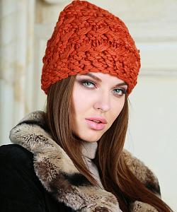Шапка Gulyann (54-58, Терракотовый)