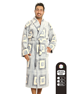 Халат муж. Cocoon (L, Голубой)