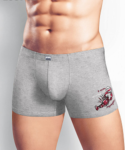 Трусы муж. Clever (3 XL, Серый меланж)