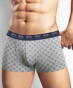 Трусы муж. Clever (XL, Св.Серый/Т.Синий)