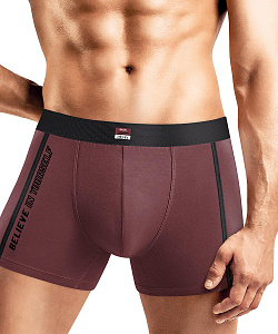 Трусы муж. Clever (XXXL, Т.Коричневый/Черный)