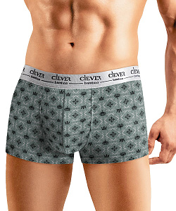 Трусы муж. Clever (XL, Черный/Св.Серый)