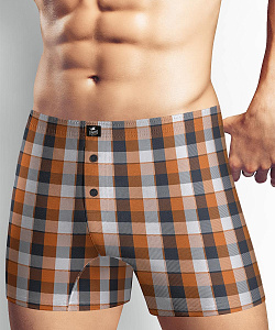 Трусы муж. Clever (XL, Т.Оранжевый/Черный)