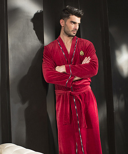 Халат Laete (XXL, Бордовый)