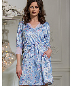 Халат Mia-Mella (S/M, Голубой)