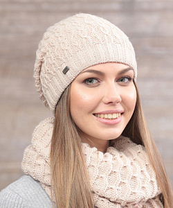 Шапка Fomas (Универсальный, Кремовый)