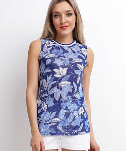 Майка Clever (M, Т.Синий/Голубой)