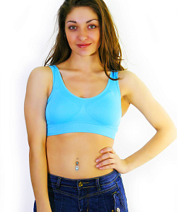 Топ Bra Spach (М, Голубой)