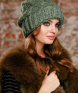 Шапка Gulyann (54-58, Серо-Зеленый)