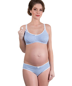 Бюст MamaLine (80, D, Голубой меланж)