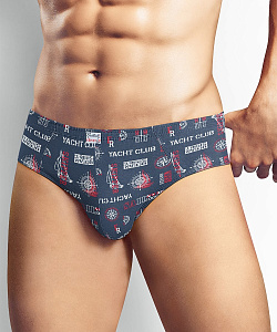 Трусы муж. Clever (XL, Т.Синий/Белый)