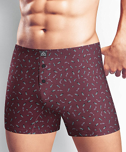 Трусы муж. Clever (3 XL, Бордовый/Св.Голубой)