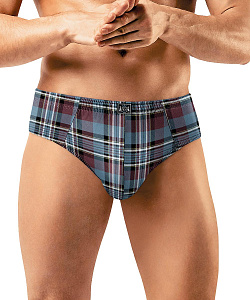 Трусы муж. Clever (M, Джинсовый/Т.Малиновый)