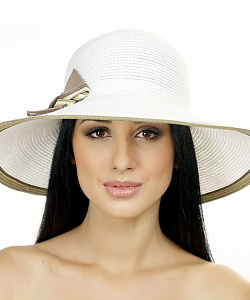 Шляпка Del Mare (Uni, Белый/Бежевый)