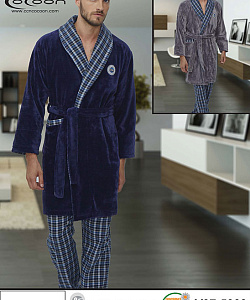 Халат муж. Cocoon (S, Т.Серый)